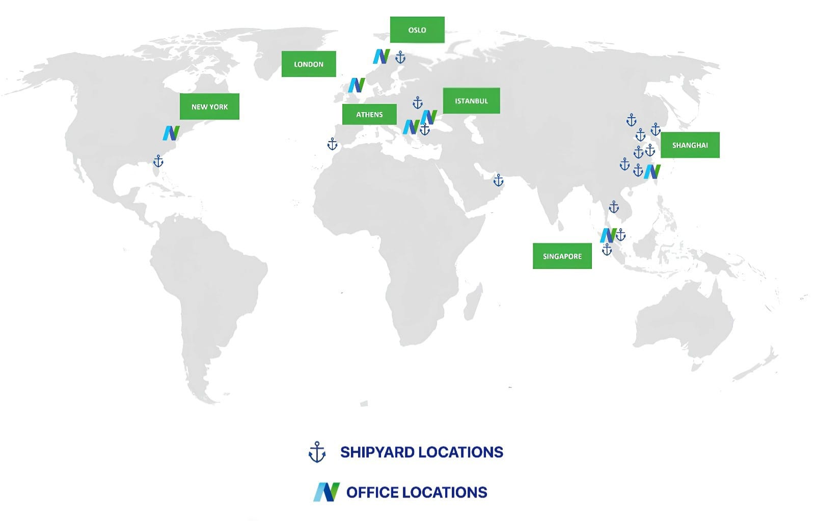 Global Offices World Map